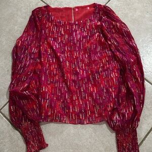Lily Pulitzer Red Shimmer Blouse - Brand New Condition without tags.